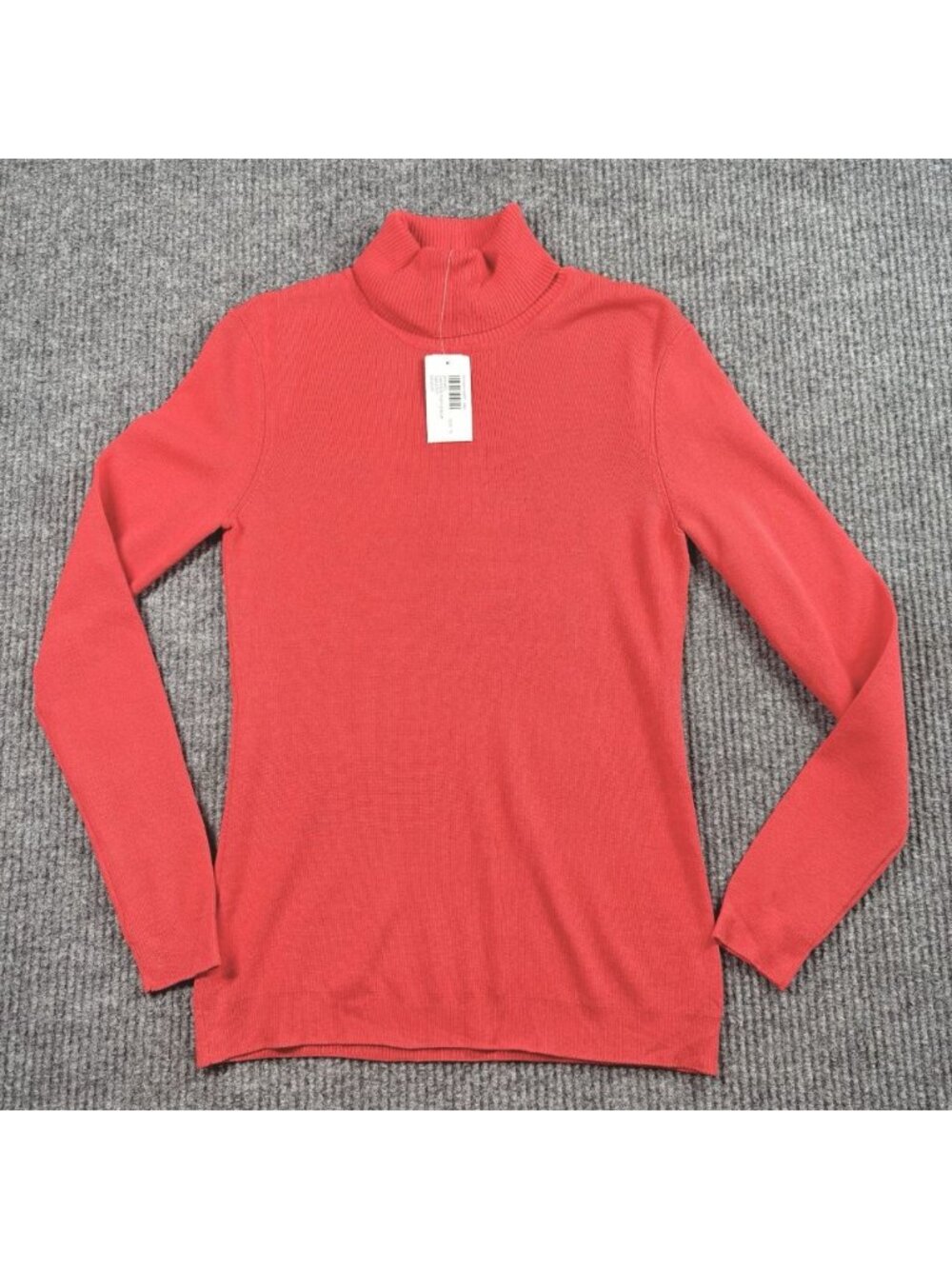 Chicos Emerson Turtleneck Sweater Top Womens 0/Small Salmon Pink Silk Blend NEW